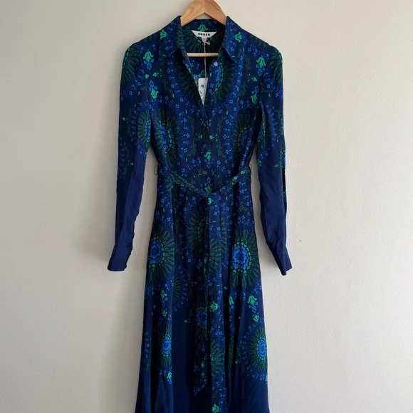 NWT navy Boden shirt dress sz 8 - Picture 3 of 7